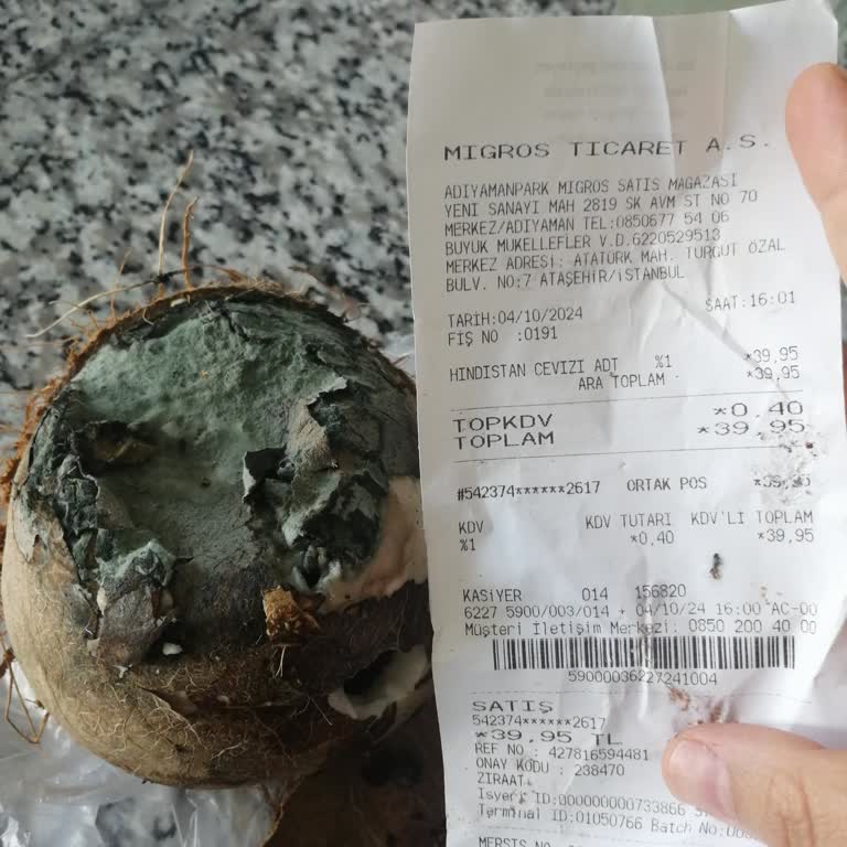 Migros'tan Aldığım Hindistan Cevizleri Sürekli Bozuk Çıkıyor