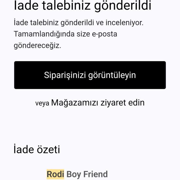 Yanlış beden pantolon ve 1 aydır çözüm bekleyişi