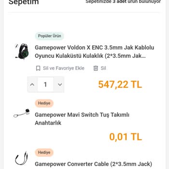Eksik Ürün ve Yanıltıcı Destek