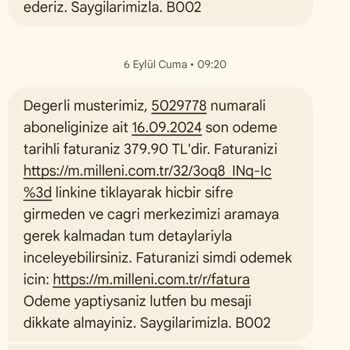 Millenicom İptal Talebimi Geciktiriyor, Haksız Fatura Ödetiyor