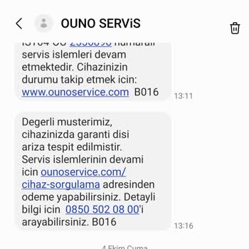 Arızalı Cihaz ve Yetersiz Müşteri Hizmeti