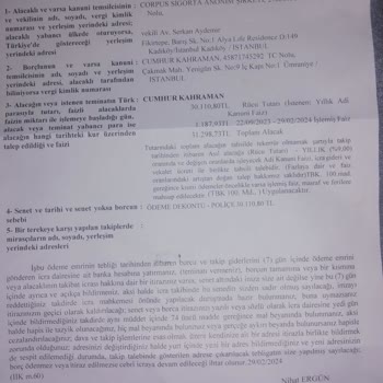 Habersiz Açılan 30.000 TL İcra Davası Şoku
