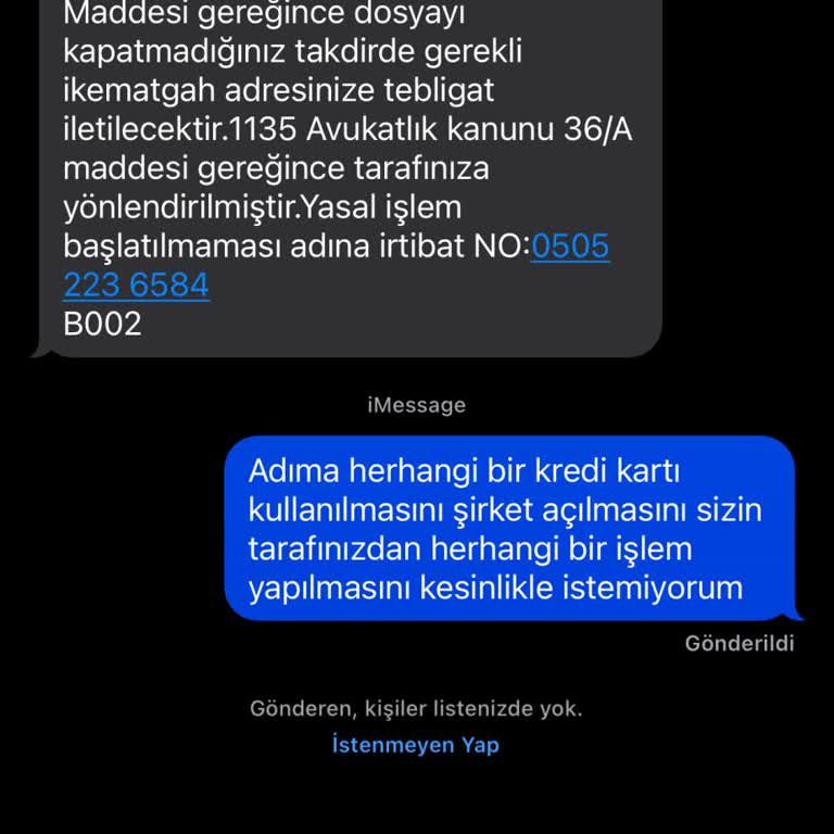 Asılsız Mesajlarla Karşı Karşıya Kaldım