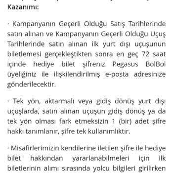 Pegasus Kampanya Kodunda Hata ve Müşteri Hizmetleri İlgisizliği