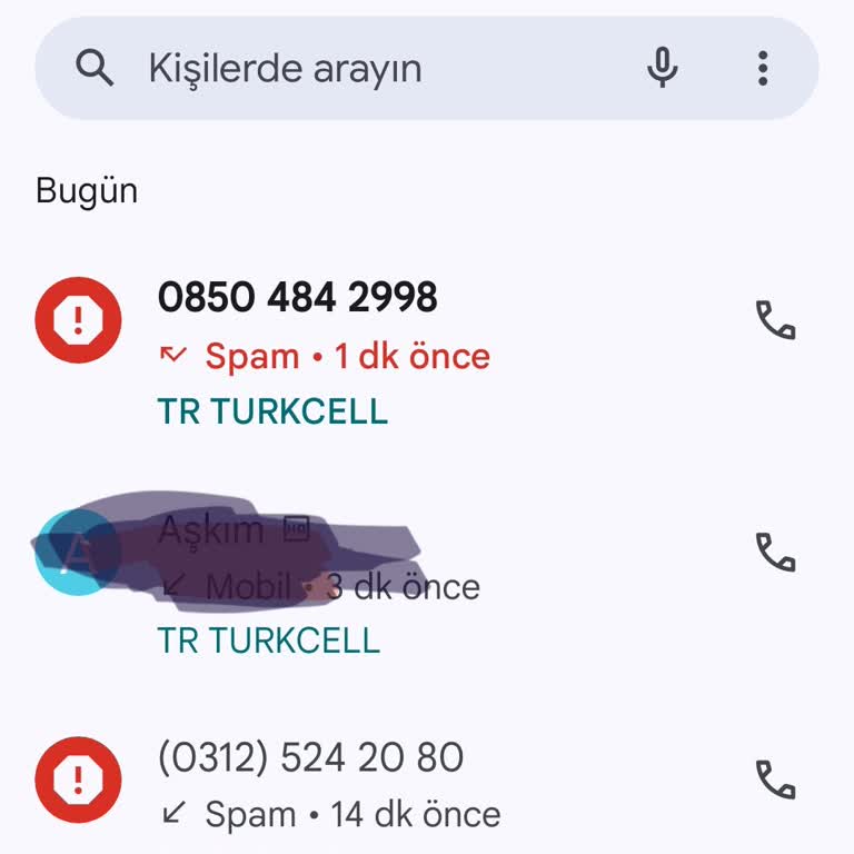 Bilinmeyen Numaradan Gelen Rahatsız Edici Aramalar