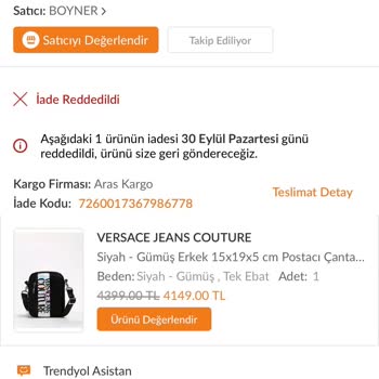 Hızlı Bozulan Çanta ve Reddedilen İade Talebi