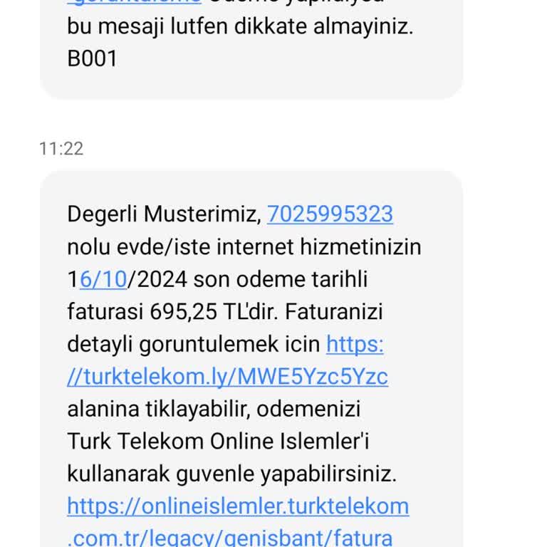 Taahhüt Sonrası Yüksek Fatura Şoku