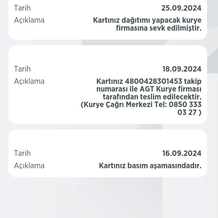 Ziraat Bankası ve AGT Kurye Kart Teslimatında Sorun Yaşatıyor