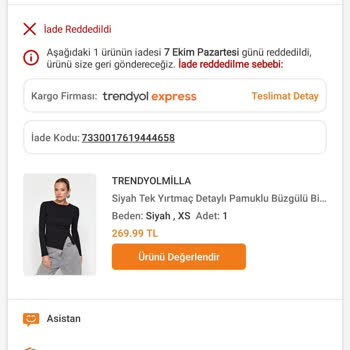 Yanlış İade Süreci Mağduriyeti: Siyah Bluz Kayboldu