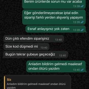 Teslimat Gecikmesi ve İletişim Sorunları
