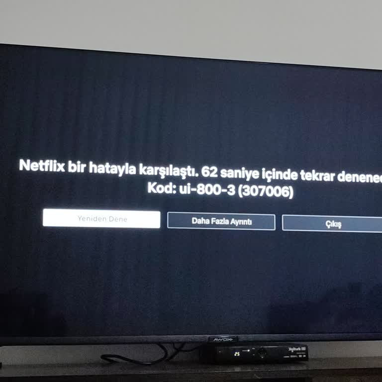 Awox Smart TV'de Netflix Güncelleme ve Hata Sorunu