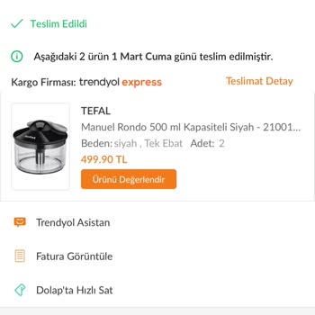 Tefal El Rondosu İpi Sorunu