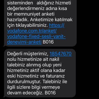 Vodafone Net Sürekli İptal Edilen İnternet Nakil Sorunu