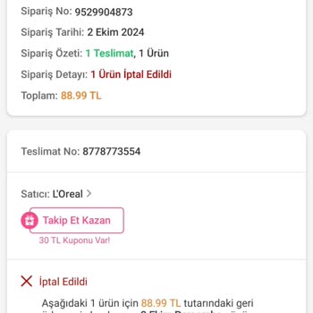 İndirimli Ürün İptali ve Para İadesi Sorunu