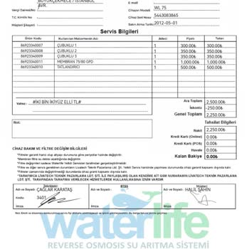 Waterlife Firmasının Hizmet Kalitesizliği ve Sağlık Tehdidi