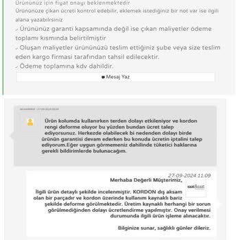 Saatin Kordonundaki Renk Değişimi ve Servis Sorunu