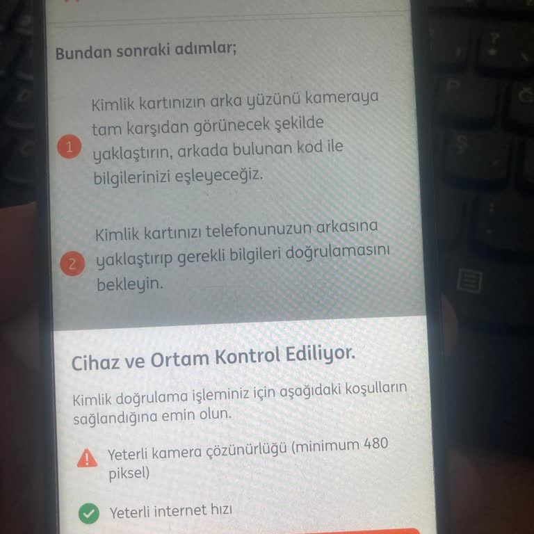 Kamera Sorunu Nedeniyle ING'li Olamama