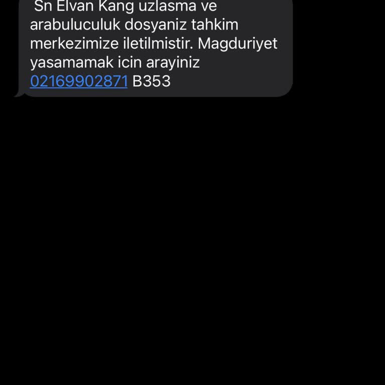 Sahte Hukuk Bürosu Mesajı Hakkında Şikayet