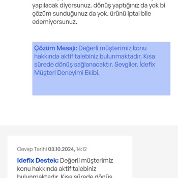 Üç Haftadır Hazırlanamayan Ürün ve İletişim Sorunu