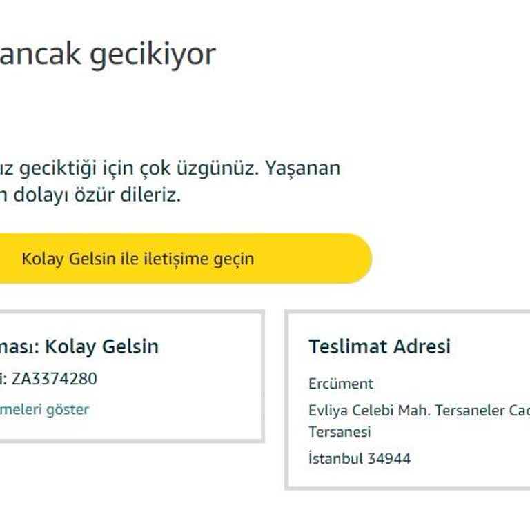 Teslimat Gecikmesi ve İletişim Sorunları