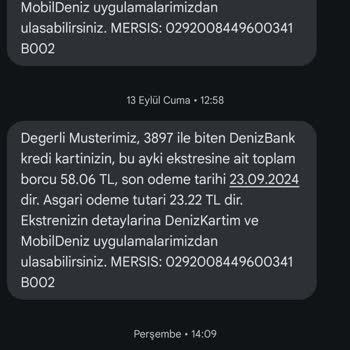 Denizbank'ın Bitmeyen Borç Çilesi ve Müşteri Hizmetleri Sorunu