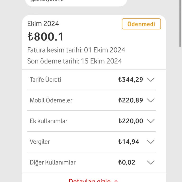 Vodafone Tarifeleriyle Artan Ekstra Ücretler