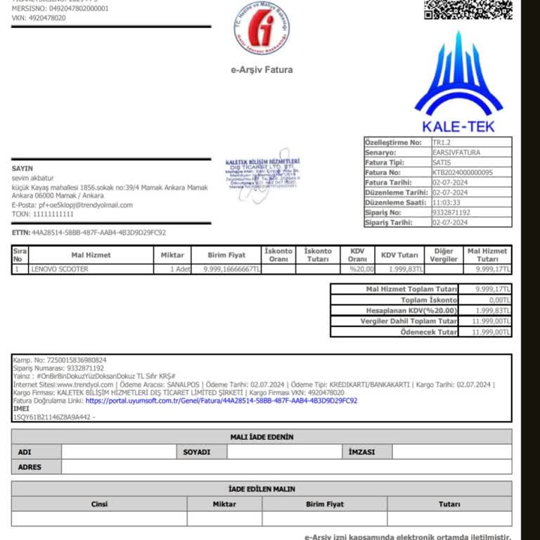 Delta Teknik Servis'te İlgisizlik ve İade Sorunu