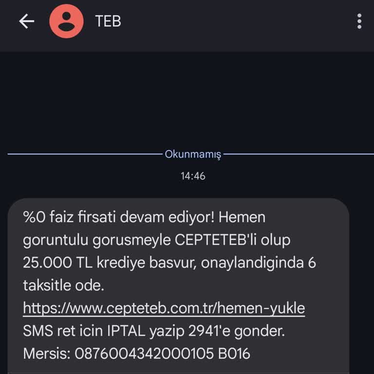 TEB Bankası'nın Yanıltıcı Kampanya Mesajları