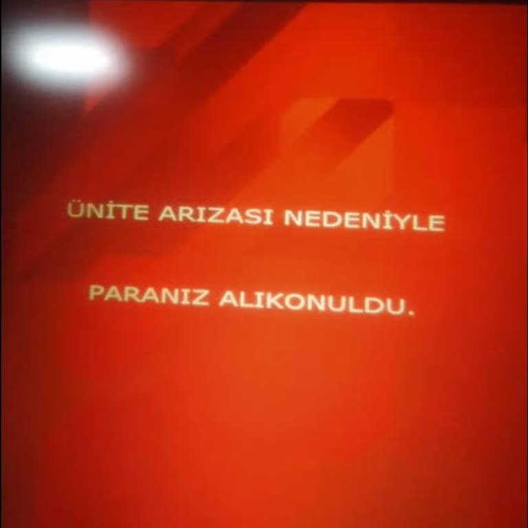 ATM Arızası Nedeniyle Alıkonulan Para ve İlgisiz Müşteri Hizmetleri