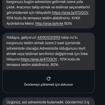 Karanlık Resimle Yanıltan Teslimat Sorunu
