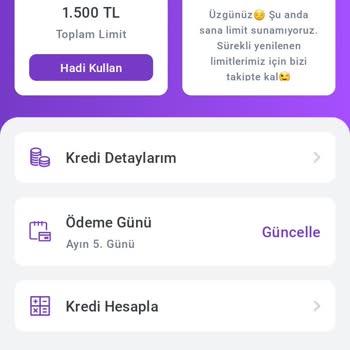 Ödeme Yapan Müşteriye Limit Şoku