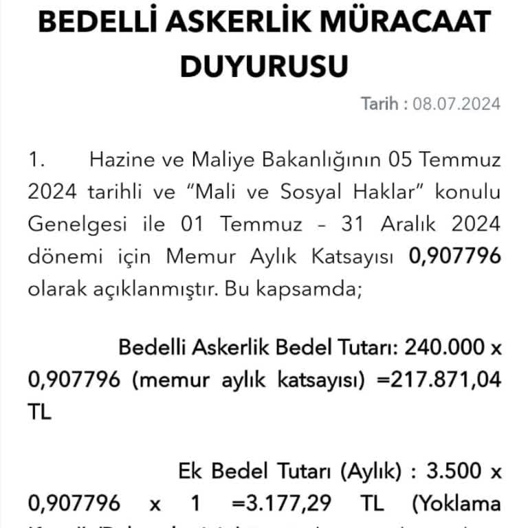 Bedelli Askerlik Ücretine Ekstra Talep Şoku