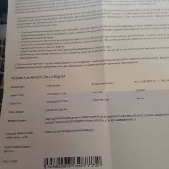 Tekno Spark 20'nin Çözülmeyen Sorunları