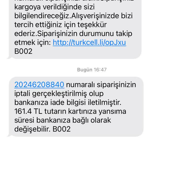 İzinsiz Sipariş İptali ve Mağduriyet
