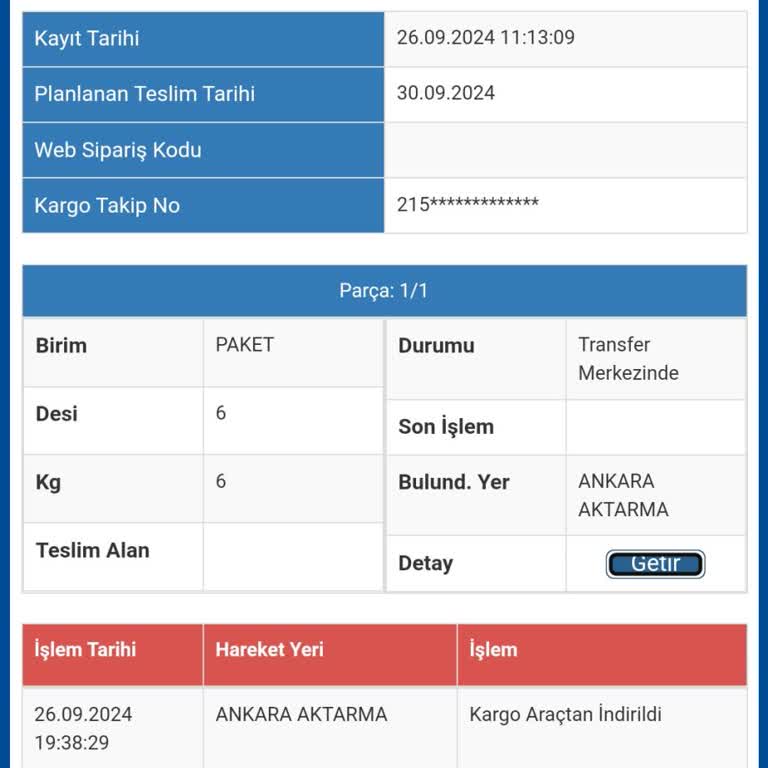 Kayıp Kargo ve İlgisiz Hizmet Sorunu
