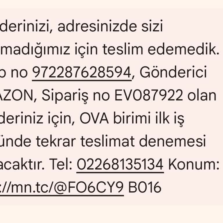 Yanıltıcı Teslimat Bildirimi ve Kargo Sorunu
