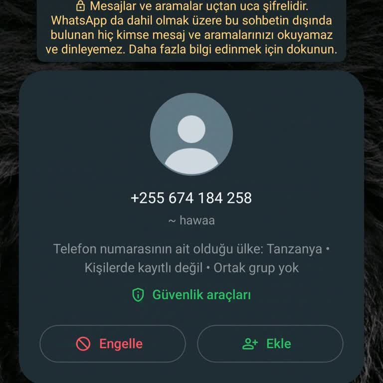 Bilinmeyen Kişi Tarafından Hesap Bilgilerimin İzinsiz Kullanımı