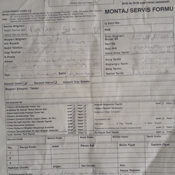 Kırık TV ve Yanıltıcı Servis Raporu