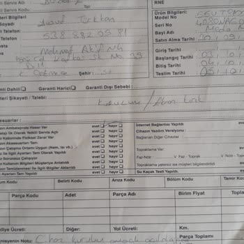 Kırık TV ve Yanıltıcı Servis Raporu