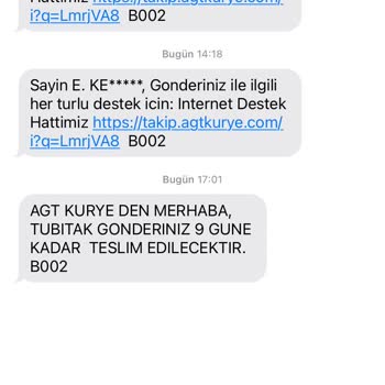 AGT Kurye'nin Teslimat Gecikmesi ve İletişim Sorunları