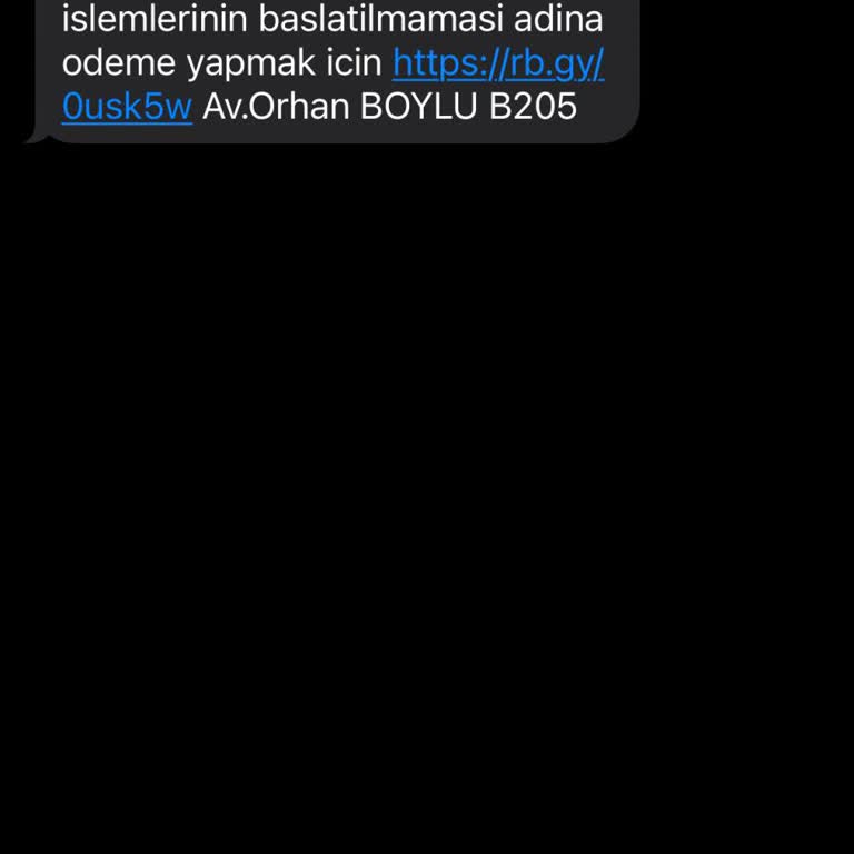Şüpheli HGS Borcu Mesajı