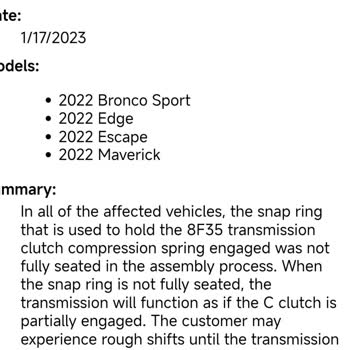 Ford Kuga Şanzıman Sorunu ve Garanti Mağduriyeti