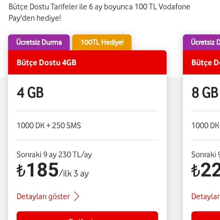 Vodafone Onaysız Tarife Değişikliği ve İade Talebi