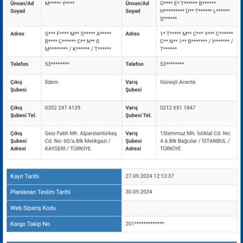 Sürat Kargo ile Teslimat Sorunu ve İletişim Eksikliği