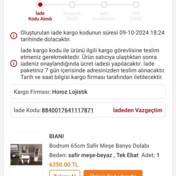 İade Süreci Aksıyor: Horoz Lojistik'ten Dönüş Bekleniyor