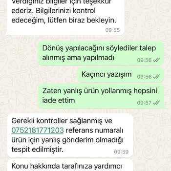 Yanlış Ürün Gönderimi ve İade Sorunu