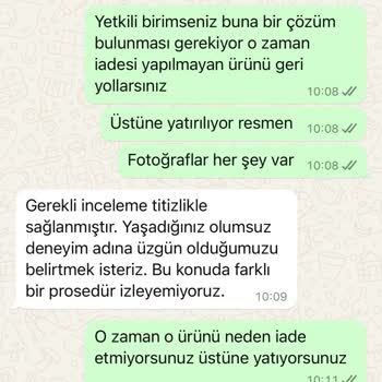 Yanlış Ürün Gönderimi ve İade Sorunu