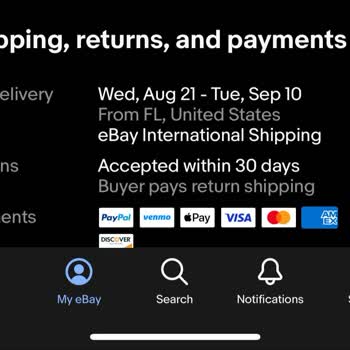 eBay: Возврат $340 за возвращенный товар