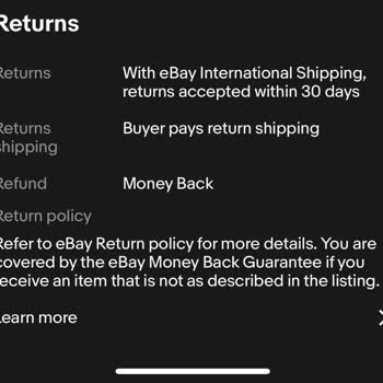 eBay: Возврат $340 за возвращенный товар