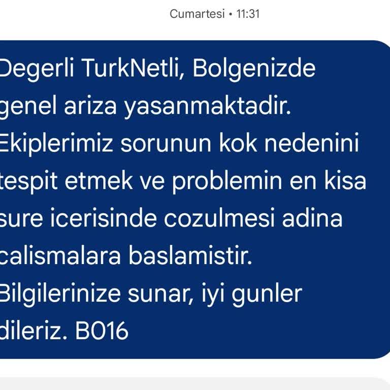 TurkNet'in Sürekli Altyapı Sorunları ve Uzun Süreli İnternetsizlik